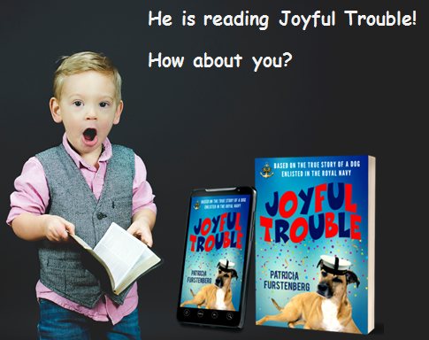 He is reading Joyful Trouble myBook.to/JoyfulTrouble