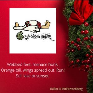 6th Day of Christmas Haiku, Haiku-San, Six Geese a Laying