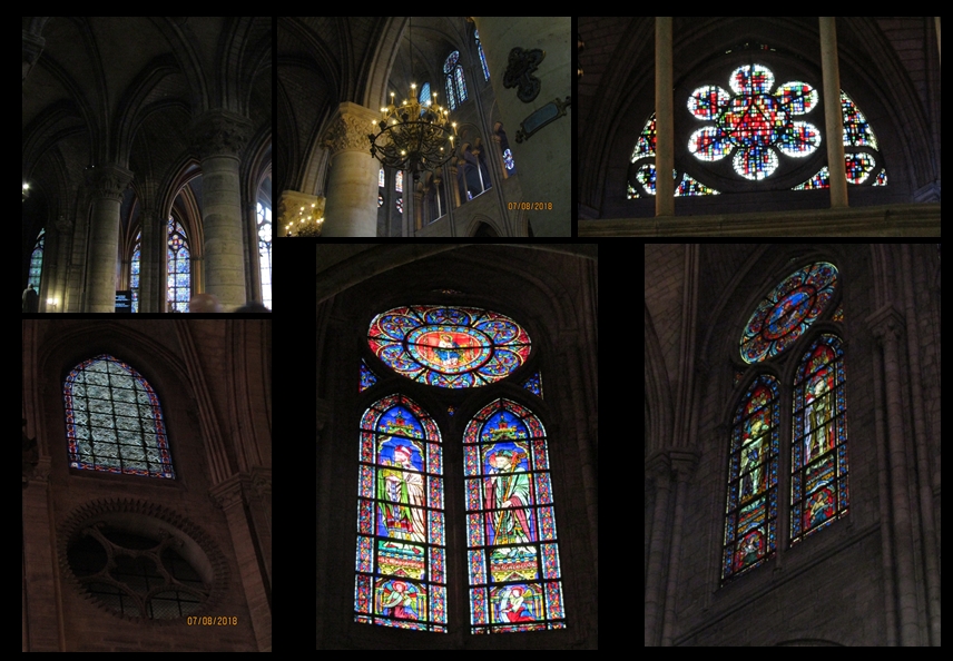 Notre Dame Cathedral stained glass windows  - photo by Lysandra Furstenberg
