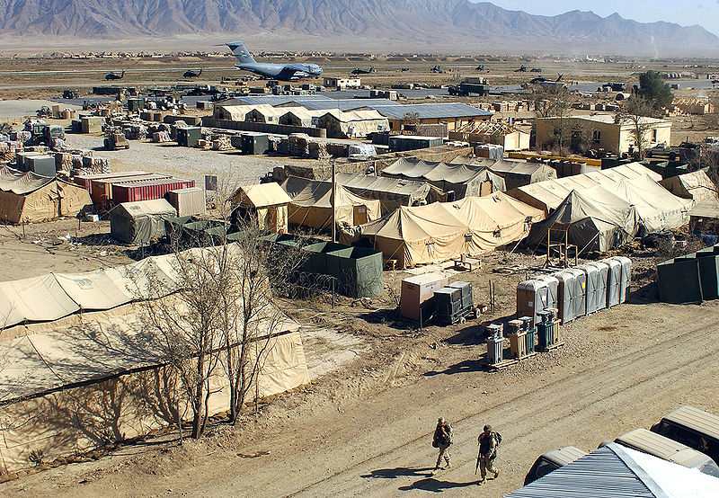 5 Remarkable Places You Will Want to Visit After Reading Silent Heroes - Military camp at Bagram, Afghanistan. Source Wikipedia