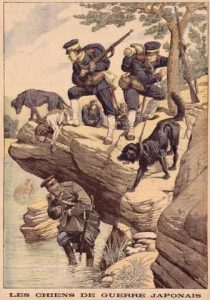 Dogs helping during the Russo-Japanese War