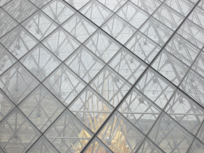 Louvre Museum, Glass Pyramid detail