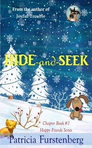 Hide-and-Seek amazing winter in the forest adventure with a dog