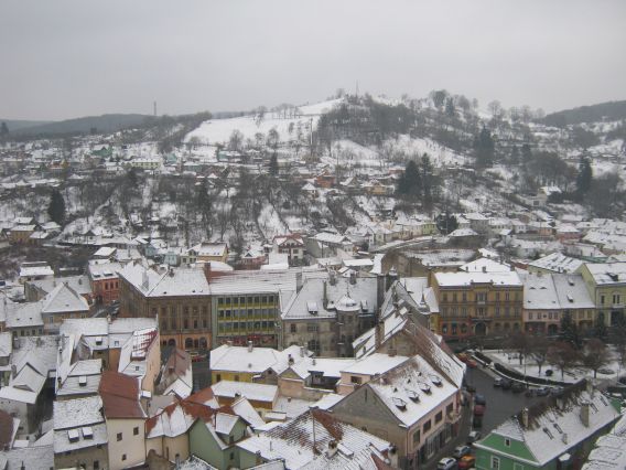 over 150 medieval houses are clustered in the old town of Sighisoara