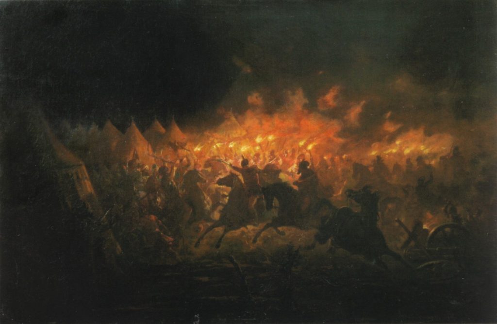 Vlad III The Night Attack at Targoviste painting by Theodor Aman