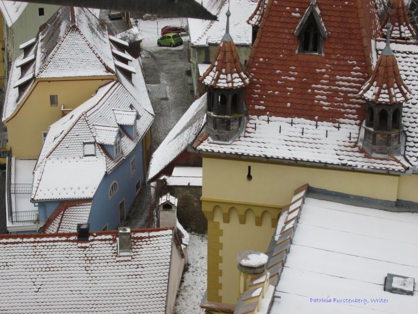 Sighisoara view from the top of the Clock Tower