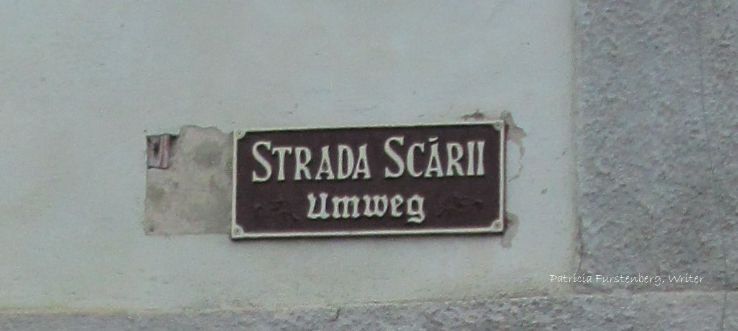 Strada Scarii, Umweg, sign