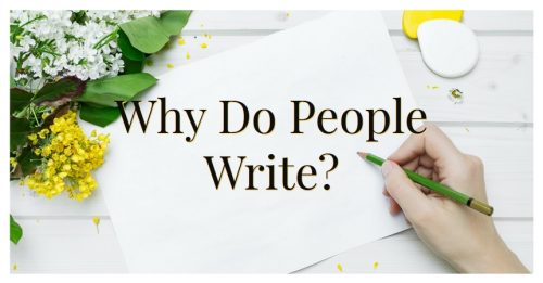 why do people write