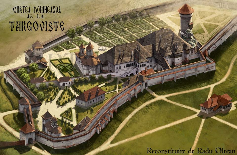 Târgoviște, a Royal Palace in History - reconstruction by Radu Oltean from Art Historia