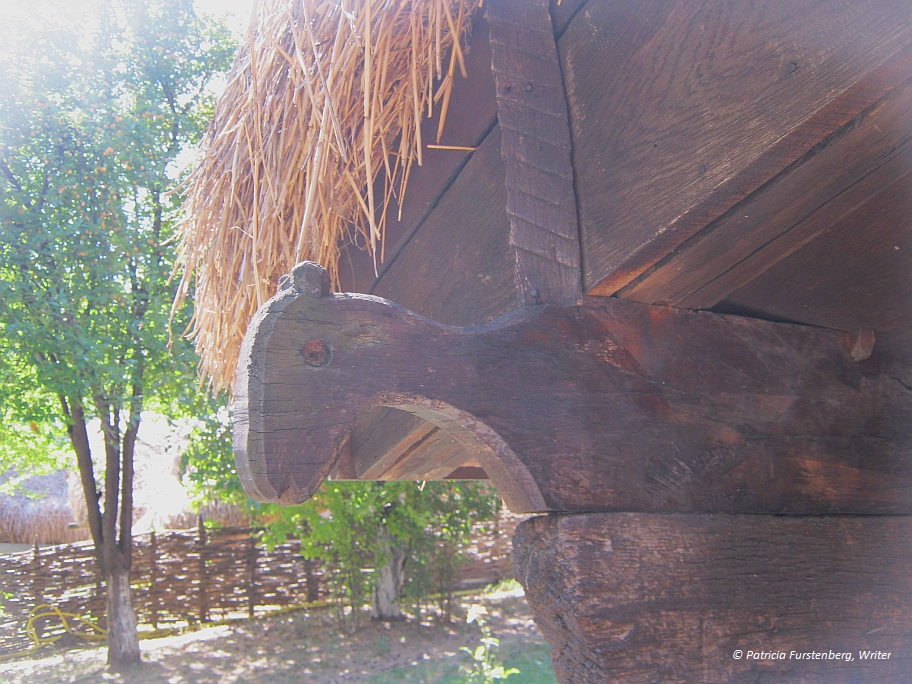 Wooden Doors and Symbols, Village Museum Bucharest, a horse's head