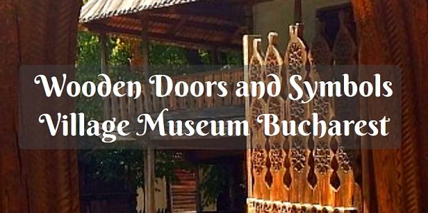 wood doors, symbols in carved wood, art Village Museum Bucharest