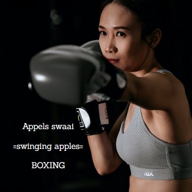 Afrikaans Appels swaai swinging apples boxing