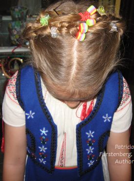 A Romanian blouse, ia, for a child.