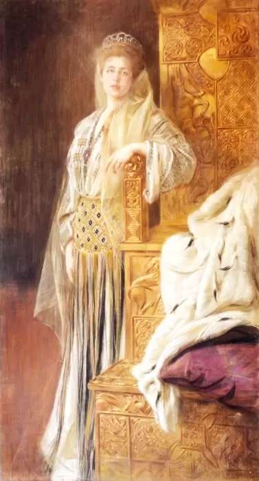 ia 1901, Portrait of Queen Marie in National Dress by Albertine (Tini) Rupprecht