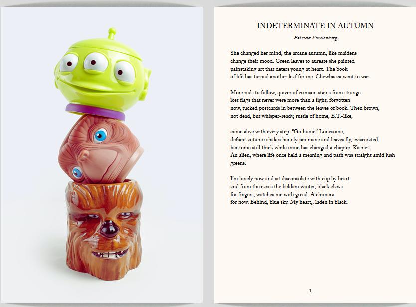 Patricia Furstenberg Indeterminate in Autumn, a Poem Visual Verse