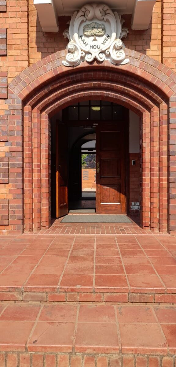 University Pretoria door red brick archway