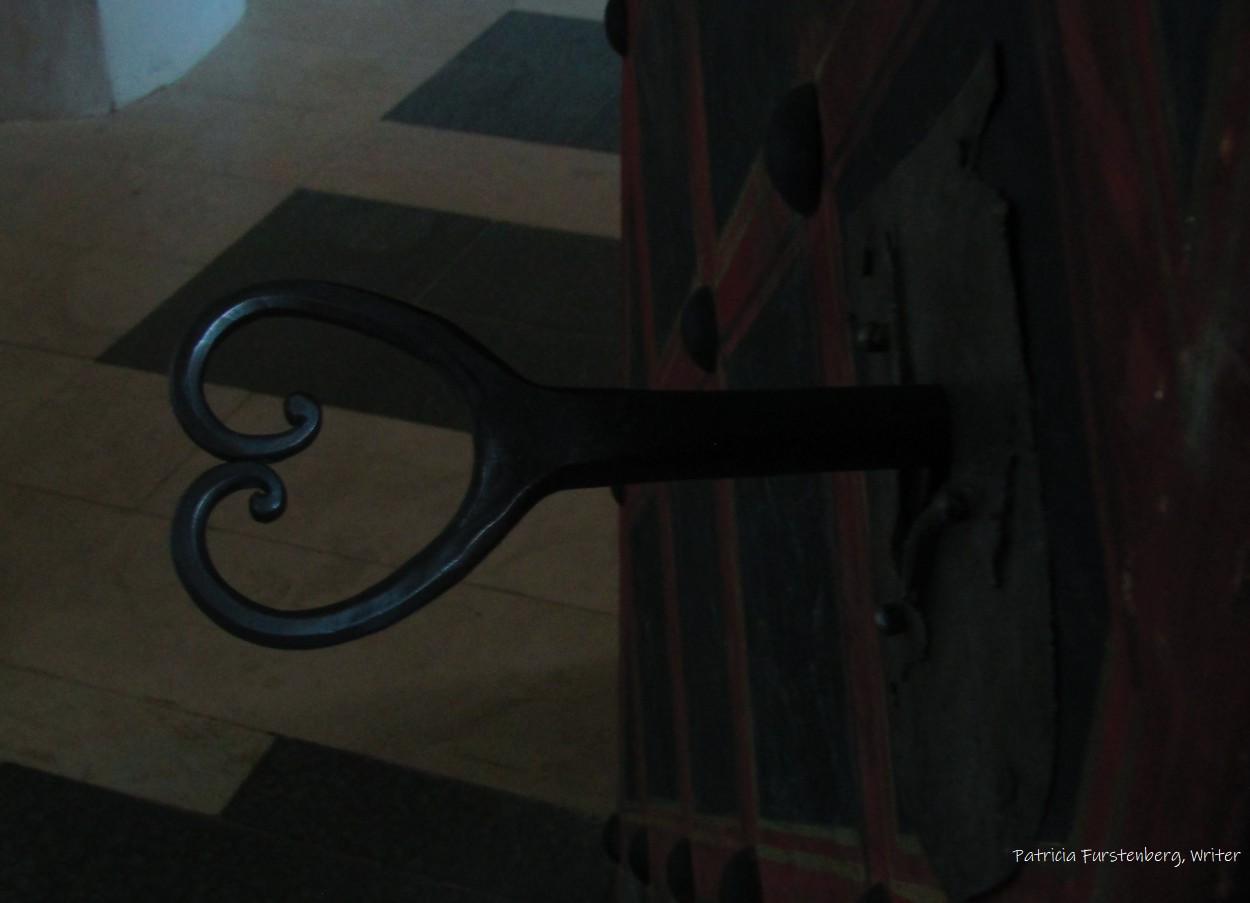 heart shaped key for studded door Evangelical Church Sibiu