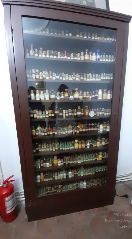 homeopathic cabinet with 1000 bottles Pharmacy Museum Sibiu