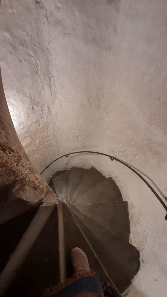 Council Tower Sibiu spiral staircase looking down