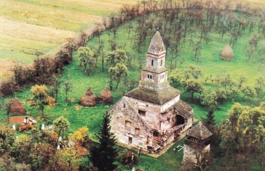 Densus Church old postcard