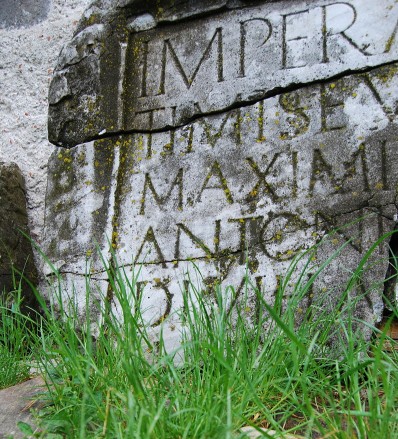 Roman inscription Densus Church, photo by Tudor Tulok public domain CC BY-SA 3.0
