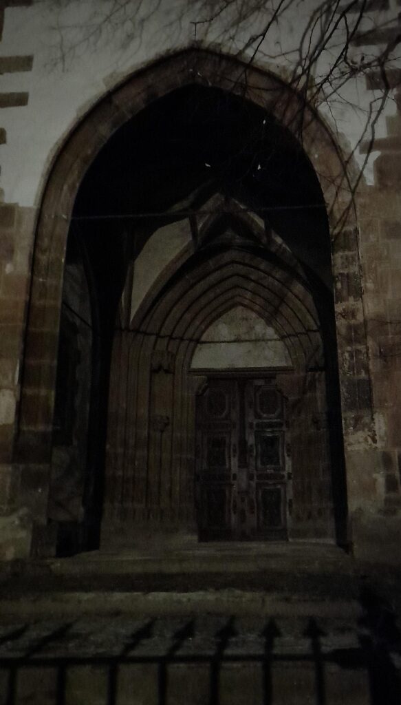Evanghelical Church Sibiu N Portal 1509 stone mason Nicolaus