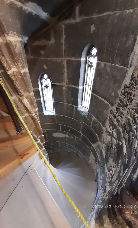 Sibiu spiral stone staircase Saint Mary Evangelical Cathedral Sibiu spiral stone staircase Saint Mary Evangelical Cathedral