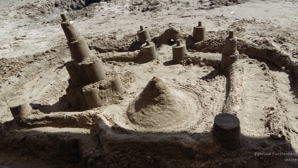 sandcastle 11am light and shadows