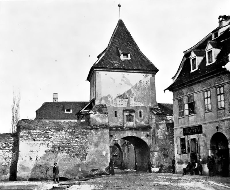 Brasov Black Gate as seen from inside the fortress