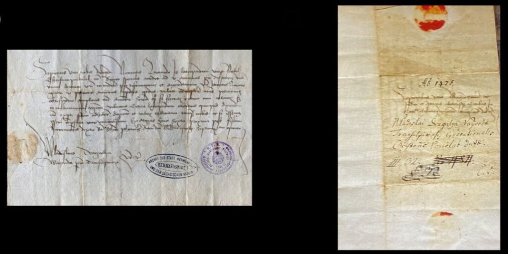 Vlad Dracula Impaler Tepes letter 2 with personal signature, dated 1475