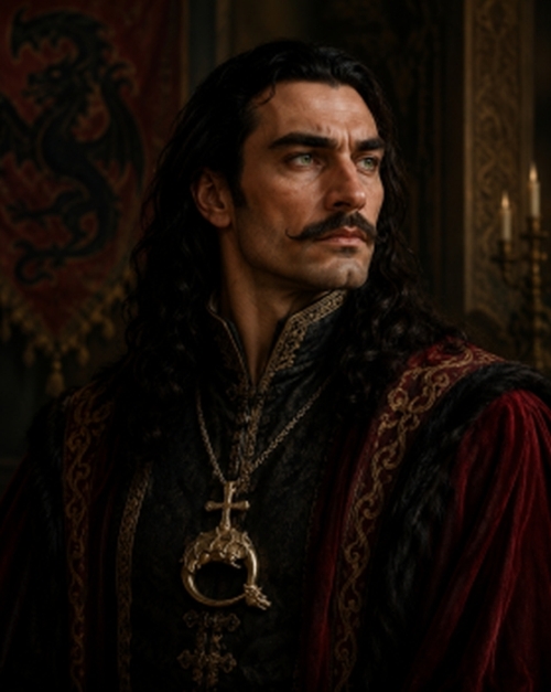 Vlad Dracula's portrait based on Nicholas de Modrus' description created by Digital Mind
