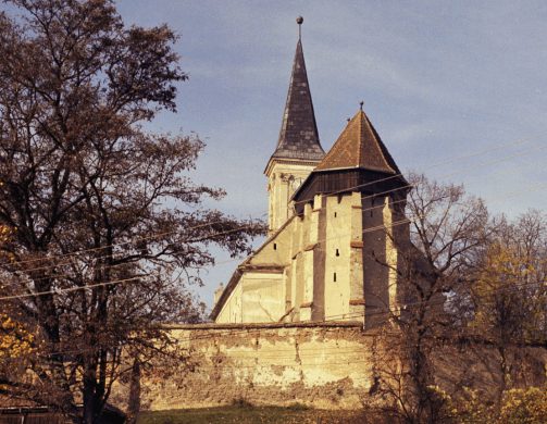 Vlad Oct 1475 Biserica fortificată Bălcaciu, fortified choir left from medieval church, on 5 sides - Where Vlad Dracula Lived During His Last Years, 1462-1476