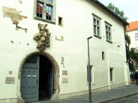 Zsolnay Museum. The House from the 13th Century, most probably similar to Draculas home in Pecs, Drawlyahaza - Where Vlad Dracula Lived During His Last Years, 1462-1476